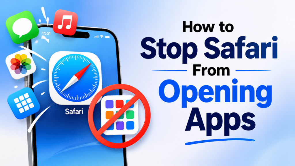 How to Stop Safari From Opening Apps