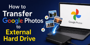 How to Transfer Google Photos to External Hard Drive - 2 Easy Methods