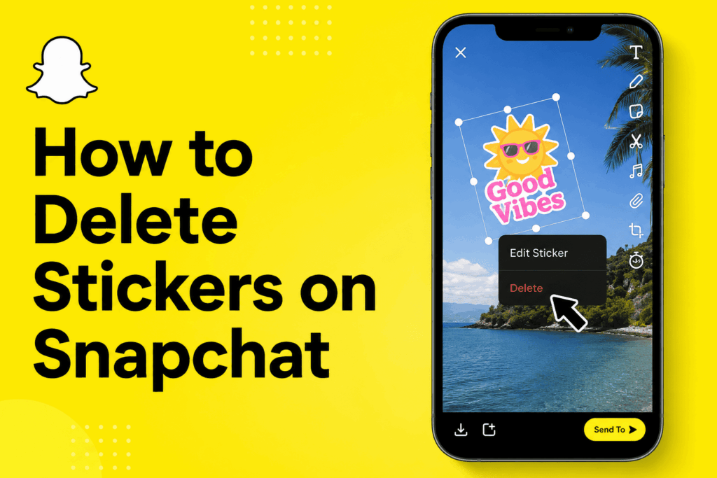 how to delete stickers on snapchat