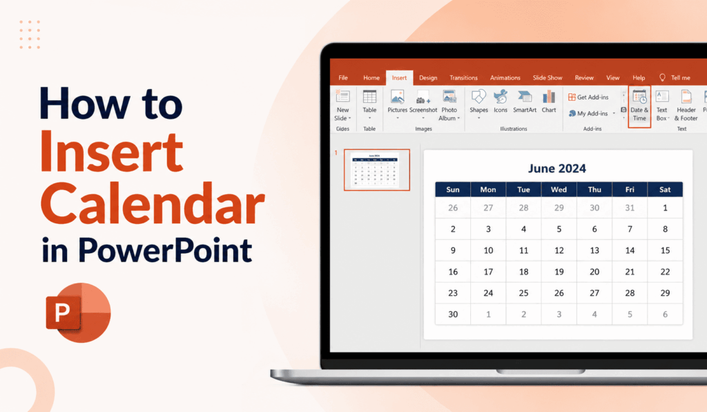 How to Insert Calendar in PowerPoint
